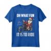 Babbo Natale Equitazione Moto Fresco Motociclista Natale Maglietta - Idea Regalo Divertente per Feste a Tema con Babbo Natale e Moto
