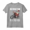 Babbo Natale Equitazione Moto Fresco Motociclista Natale Maglietta - Idea Regalo Divertente per Feste a Tema con Babbo Natale e Moto