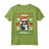Buon Natale - Maglietta Bovaro del Bernese - Dolce Cane di Natale - Ideale Regalo per Amanti dei Cani e Proprietari - Cappello di Babbo Natale
