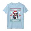Buon Natale - Maglietta Bovaro del Bernese - Dolce Cane di Natale - Ideale Regalo per Amanti dei Cani e Proprietari - Cappello di Babbo Natale