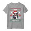 Buon Natale - Maglietta Bovaro del Bernese - Dolce Cane di Natale - Ideale Regalo per Amanti dei Cani e Proprietari - Cappello di Babbo Natale