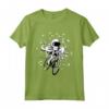 Maglietta Bicicletta Spaziale Polpo Astronauta - Regalo Divertente per Bambini Amanti del Ciclismo e dello Spazio