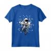 Maglietta Bicicletta Spaziale Polpo Astronauta - Regalo Divertente per Bambini Amanti del Ciclismo e dello Spazio