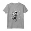 Maglietta Bicicletta Spaziale Polpo Astronauta - Regalo Divertente per Bambini Amanti del Ciclismo e dello Spazio