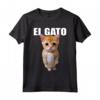 El Gato Meme Triste Gatto Pianto Munchkin Kitty - Trendy Maglietta Meme per Amanti dei Gatti - Acquista Online Outfit Divertente