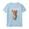 El Gato Meme Triste Gatto Pianto Munchkin Kitty - Trendy Maglietta Meme per Amanti dei Gatti - Acquista Online Outfit Divertente