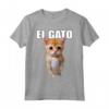 El Gato Meme Triste Gatto Pianto Munchkin Kitty - Trendy Maglietta Meme per Amanti dei Gatti - Acquista Online Outfit Divertente