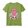Kawaii Gatto Pastel Goth Cute Creepy Demon Cat and Skull Maglietta - Design Estetico Anime Goth Giapponese - Perfetta per Amanti Kawaii e Goth