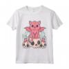 Kawaii Gatto Pastel Goth Cute Creepy Demon Cat and Skull Maglietta - Design Estetico Anime Goth Giapponese - Perfetta per Amanti Kawaii e Goth