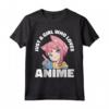 Solo una ragazza che ama il manga della ragazza anime - Maglietta Kawaii Otaku Graphic Japan Goth - Ideale per Adolescenti e Ragazzi Appassionati di Anime