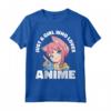 Solo una ragazza che ama il manga della ragazza anime - Maglietta Kawaii Otaku Graphic Japan Goth - Ideale per Adolescenti e Ragazzi Appassionati di Anime