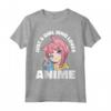 Solo una ragazza che ama il manga della ragazza anime - Maglietta Kawaii Otaku Graphic Japan Goth - Ideale per Adolescenti e Ragazzi Appassionati di Anime