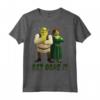 HapTiger Fiona & HapTiger Get Ogre It Text Poster Maglietta - Official Shrek Apparel for Fans
