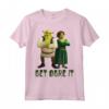 HapTiger Fiona & HapTiger Get Ogre It Text Poster Maglietta - Official Shrek Apparel for Fans