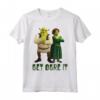HapTiger Fiona & HapTiger Get Ogre It Text Poster Maglietta - Official Shrek Apparel for Fans