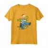HapTiger Homer and Snowball Tangled Holiday Maglietta - Official Merchandise for Simpsons Fans - Funny Holiday T-Shirts for Men, Women, Boys, and Girls