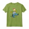 HapTiger Homer and Snowball Tangled Holiday Maglietta - Official Merchandise for Simpsons Fans - Funny Holiday T-Shirts for Men, Women, Boys, and Girls