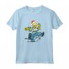 HapTiger Homer and Snowball Tangled Holiday Maglietta - Official Merchandise for Simpsons Fans - Funny Holiday T-Shirts for Men, Women, Boys, and Girls