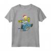 HapTiger Homer and Snowball Tangled Holiday Maglietta - Official Merchandise for Simpsons Fans - Funny Holiday T-Shirts for Men, Women, Boys, and Girls