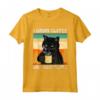 Funny Black Cat I Drink Coffee and I Hate People Maglietta - Perfect Gift for Cat and Coffee Lovers