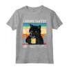 Funny Black Cat I Drink Coffee and I Hate People Maglietta - Perfect Gift for Cat and Coffee Lovers