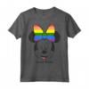 HapTiger Mickey And Friends Minnie Mouse Love Wins Rainbow Bow Maglietta - Official Disney Apparel for LGBTQ+ Support