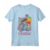 HapTiger Rainbow Stitch Ice Cream Chillin' Pride Maglietta - Official Disney Lilo & Stitch Tee for Men, Women, Boys, Girls - Vacation T-Shirt