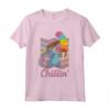 HapTiger Rainbow Stitch Ice Cream Chillin' Pride Maglietta - Official Disney Lilo & Stitch Tee for Men, Women, Boys, Girls - Vacation T-Shirt