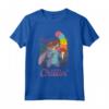 HapTiger Rainbow Stitch Ice Cream Chillin' Pride Maglietta - Official Disney Lilo & Stitch Tee for Men, Women, Boys, Girls - Vacation T-Shirt