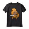 Capibara con Coltello Capivara Roditore Chigüire Quiuit Maglietta - Design Divertente per Amanti dei Capibara - Ideale per Uomini, Donne e Bambini