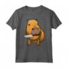 Capibara con Coltello Capivara Roditore Chigüire Quiuit Maglietta - Design Divertente per Amanti dei Capibara - Ideale per Uomini, Donne e Bambini