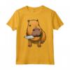 Capibara con Coltello Capivara Roditore Chigüire Quiuit Maglietta - Design Divertente per Amanti dei Capibara - Ideale per Uomini, Donne e Bambini