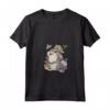 HapTiger Bambi Thumper Surrounded By Butterflies Maglietta con Collo a V - Officially Licensed Disney Apparel - Unique Bambi Themed T-shirt