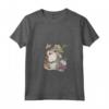 HapTiger Bambi Thumper Surrounded By Butterflies Maglietta con Collo a V - Officially Licensed Disney Apparel - Unique Bambi Themed T-shirt