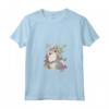 HapTiger Bambi Thumper Surrounded By Butterflies Maglietta con Collo a V - Officially Licensed Disney Apparel - Unique Bambi Themed T-shirt