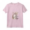 HapTiger Bambi Thumper Surrounded By Butterflies Maglietta con Collo a V - Officially Licensed Disney Apparel - Unique Bambi Themed T-shirt