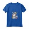 HapTiger Bambi Thumper Surrounded By Butterflies Maglietta con Collo a V - Officially Licensed Disney Apparel - Unique Bambi Themed T-shirt