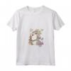 HapTiger Bambi Thumper Surrounded By Butterflies Maglietta con Collo a V - Officially Licensed Disney Apparel - Unique Bambi Themed T-shirt