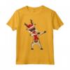 Renna Rudolf Christmas Funny Xmas Dabbing Maglietta - Il Regalo Perfetto per Natale con Babbo Natale e il Naso Rosso