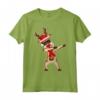 Renna Rudolf Christmas Funny Xmas Dabbing Maglietta - Il Regalo Perfetto per Natale con Babbo Natale e il Naso Rosso