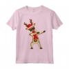 Renna Rudolf Christmas Funny Xmas Dabbing Maglietta - Il Regalo Perfetto per Natale con Babbo Natale e il Naso Rosso