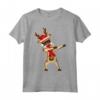 Renna Rudolf Christmas Funny Xmas Dabbing Maglietta - Il Regalo Perfetto per Natale con Babbo Natale e il Naso Rosso