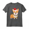 Natale Corgi - Cane con Cappello di Babbo Natale e Luci di Natale Maglietta - Ideale Regalo di Natale per Amanti dei Corgi