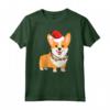 Natale Corgi - Cane con Cappello di Babbo Natale e Luci di Natale Maglietta - Ideale Regalo di Natale per Amanti dei Corgi
