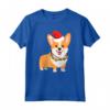 Natale Corgi - Cane con Cappello di Babbo Natale e Luci di Natale Maglietta - Ideale Regalo di Natale per Amanti dei Corgi