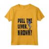 HapTiger Emperor's New Groove Yzma Pull The Lever Maglietta con Collo a V - Officially Licensed Disney Apparel - Funny Quote Tee