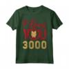HapTiger Avengers Endgame Iron Man I Love You 3000 Helmet Logo Maglietta - Officially Licensed Marvel Apparel for Fans