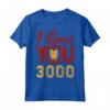 HapTiger Avengers Endgame Iron Man I Love You 3000 Helmet Logo Maglietta - Officially Licensed Marvel Apparel for Fans