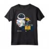 HapTiger Pixar Wall-E Eve Natale Light Wrap Maglietta - Officially Licensed Apparel for Christmas - 18PXWE00031A-001 Included