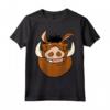 HapTiger The Lion King Pumbaa Large Face Maglietta - Officially Licensed Apparel with Hakuna Matata Design